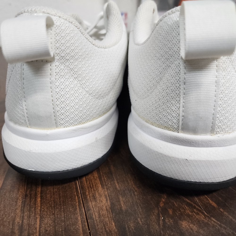 Adidas Men's White and Black Sneakers - Picture 4 of 5